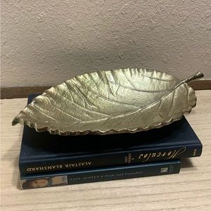 Gold Leaf Jewelry Dish